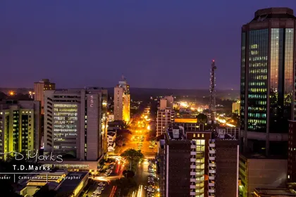 London Harare with Kenya Airways